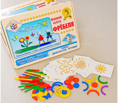 Игровой набор Фребеля "Узоры. Дымковская игрушка"